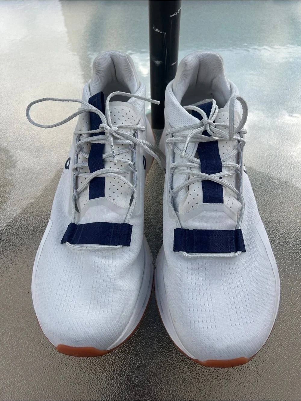 On Cloudnova 2 White Zodiac Navy Good Used Condition Athleisure Athletic